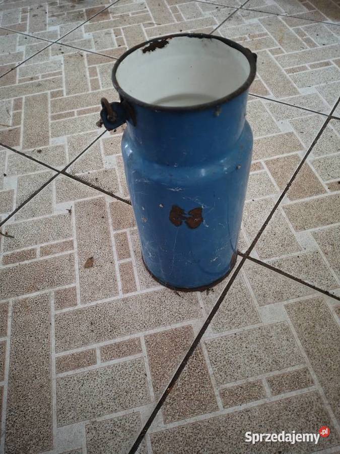 Dzbanek Kańka na mleko kawę lata PRL z drewnianą Antyki, Sztuka, Kolekcje Krotoszyn sprzedam