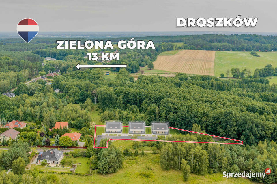 Na sprzedaż segmenty 109 m w sąsiedztwie lasu Droszków