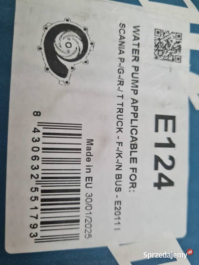 Pompa wody Scania NTG Oborniki