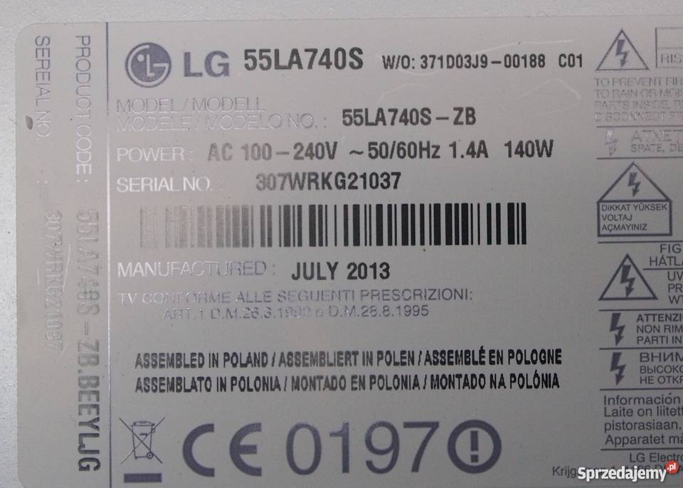 Zasilacz EAX 6490580118 Warszawa