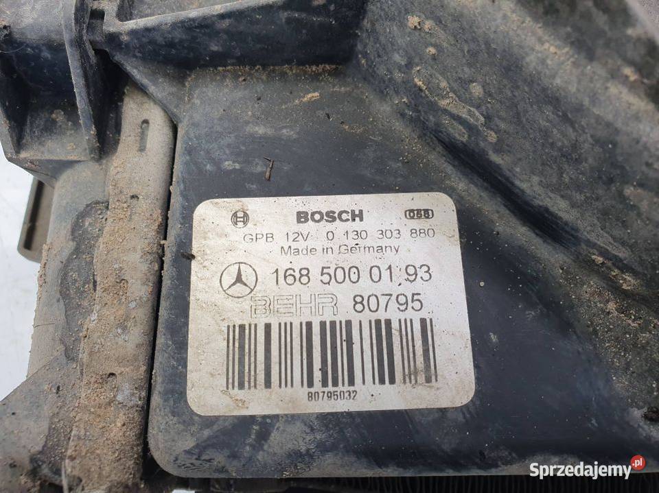 CHŁODNICA WODY MERCEDES A KLASA W168 1685050330 kujawsko-pomorskie Lipno sprzedam