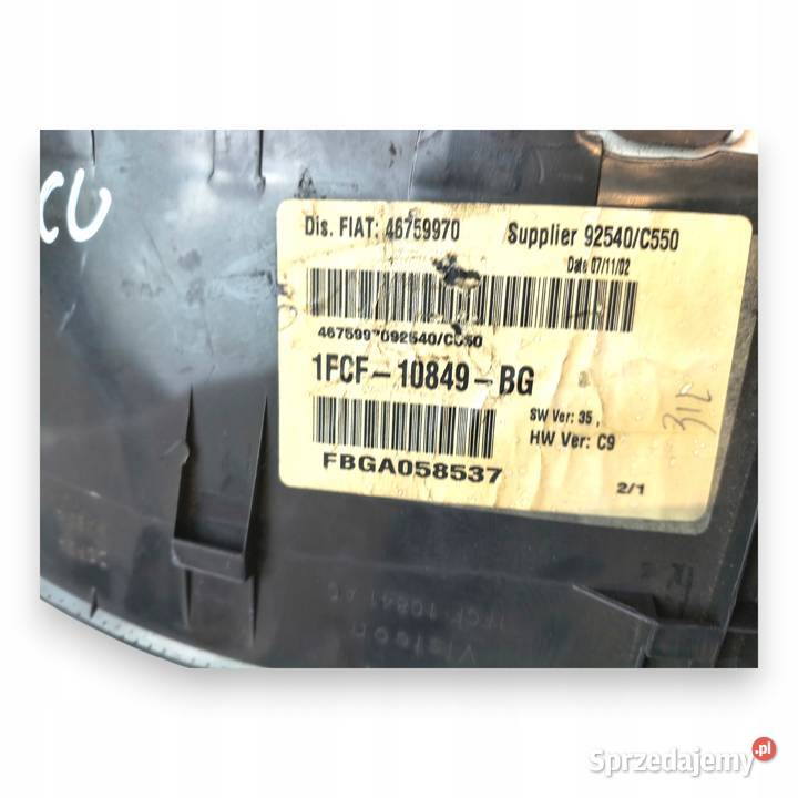LICZNIK ZEGARY 46759970 1FCF10849GB Fiat Stilo Chełm sprzedam