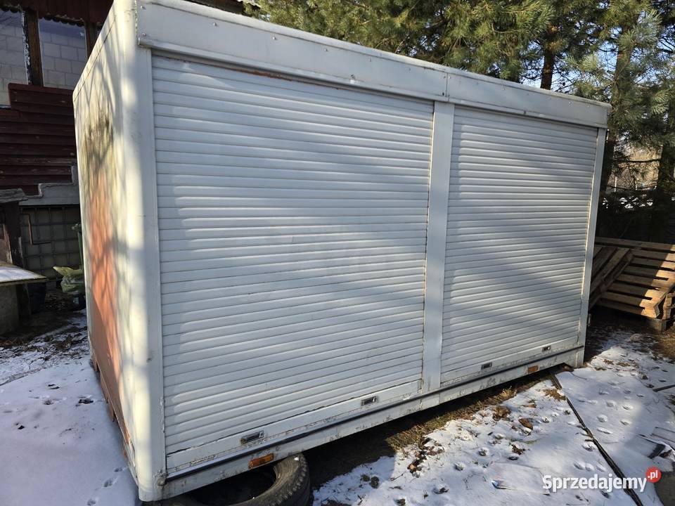 Kontener aluminiowy rolety drzwi tylne zabudowa Żytno