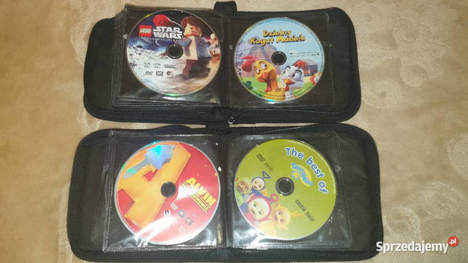 60 sztuk płyt DVD dzieci oryginalne dwa etui mazowieckie Warszawa