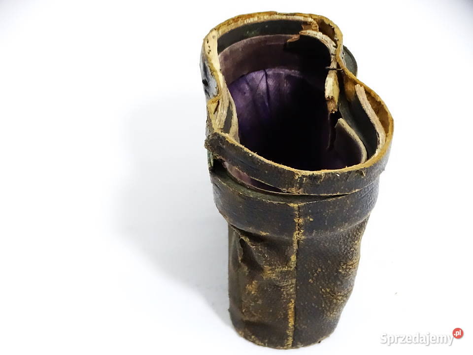 Zabytkowa mała lornetka z etui futerałem Biłgoraj