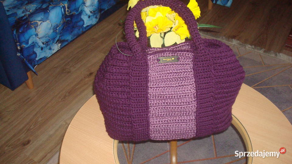 Duża torebka rękodzieło handmade 7 Osięciny