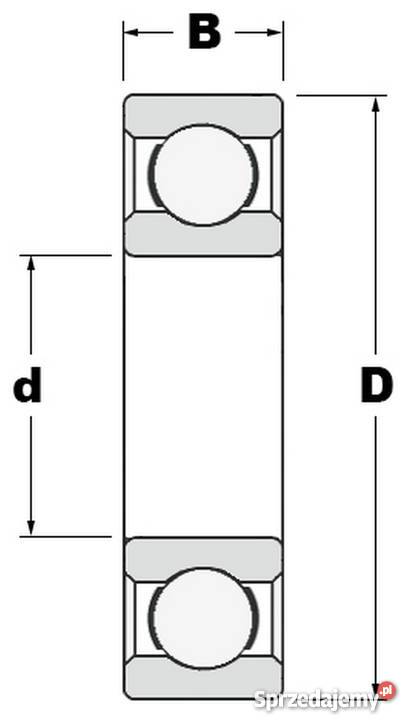 Łożysko kulkowe 6302 RS P63 FŁT 15x42x13 POLSKIE Pabianice sprzedam