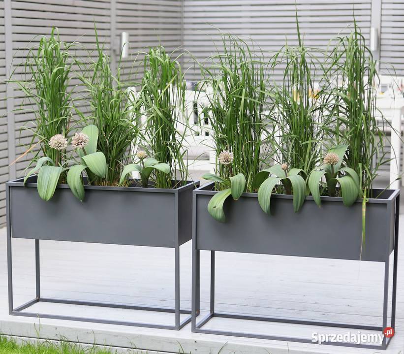 Kwietnik Metalowy Stojak Donica 60x80x30 Sobienie-Jeziory
