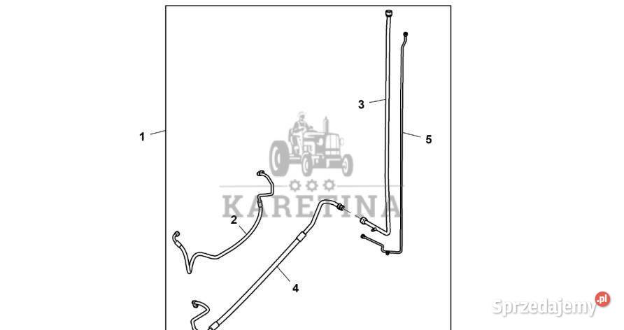 John Deere 9470RX Przewód hydrauliczny RE590182 Jastrzębniki