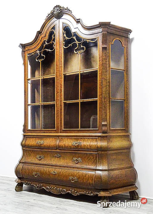 Wysoka WITRYNA orzechowa 214 DEKOR VINTAGE Kalisz sprzedam