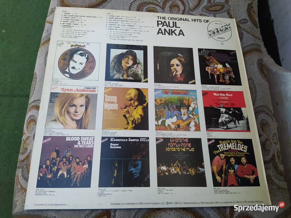 Paul Anka The Oryginał Hits Of płyta winylowa Gdańsk