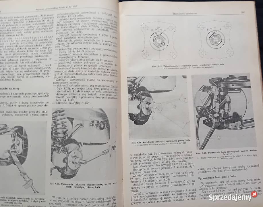 Naprawa samochodów Polski Fiat 125p WKŁ 1970 r