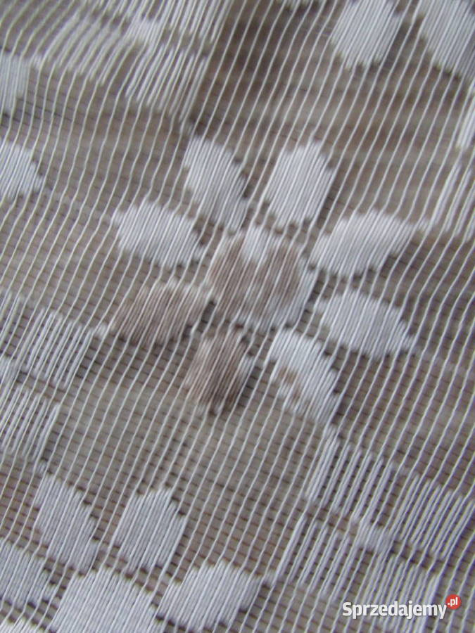 firanka w kwiatki kwiaty ecrii ecru kremowa Kraków