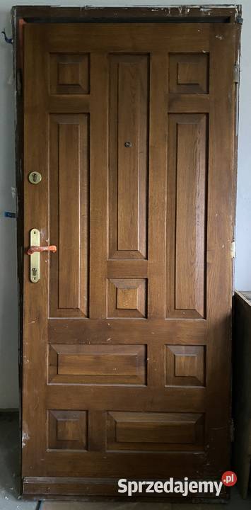 Drzwi dębowe zewnętrzne 99 x 209 Dębica sprzedam