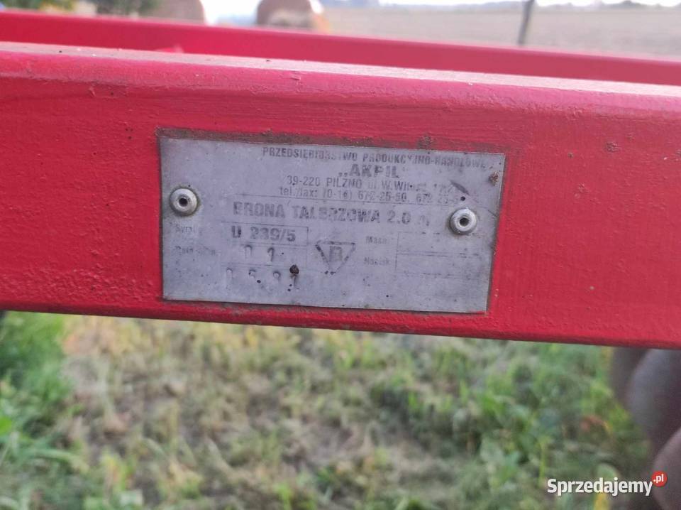 Brona talerzowa Akpil 2x9 Płock