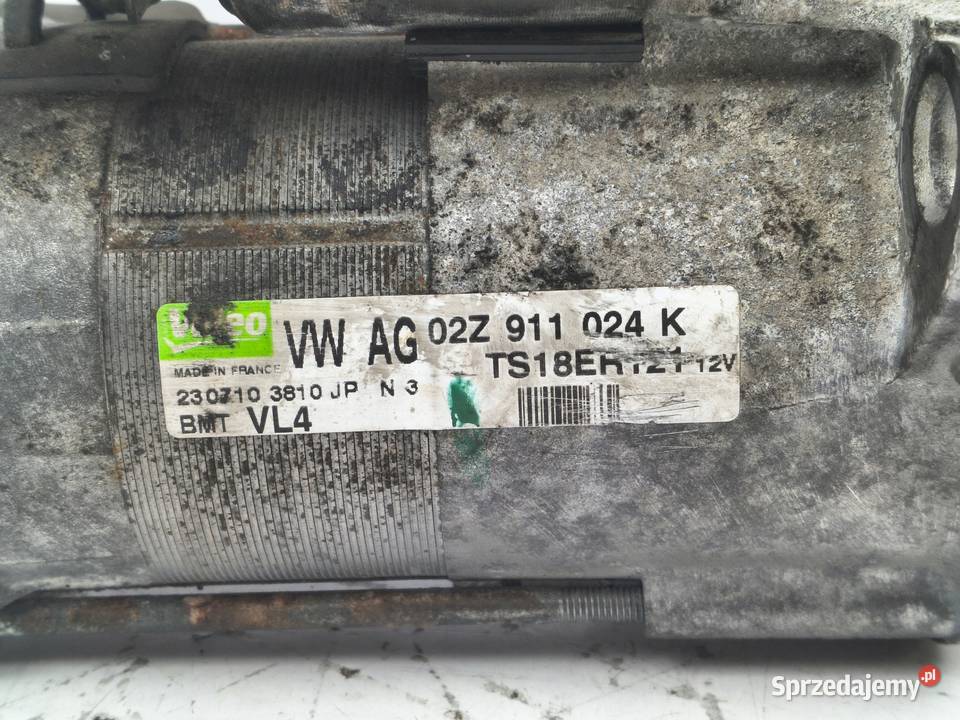 ROZRUSZNIK VW Golf Plus 16 TDI valeo 02Z911024K Chełm