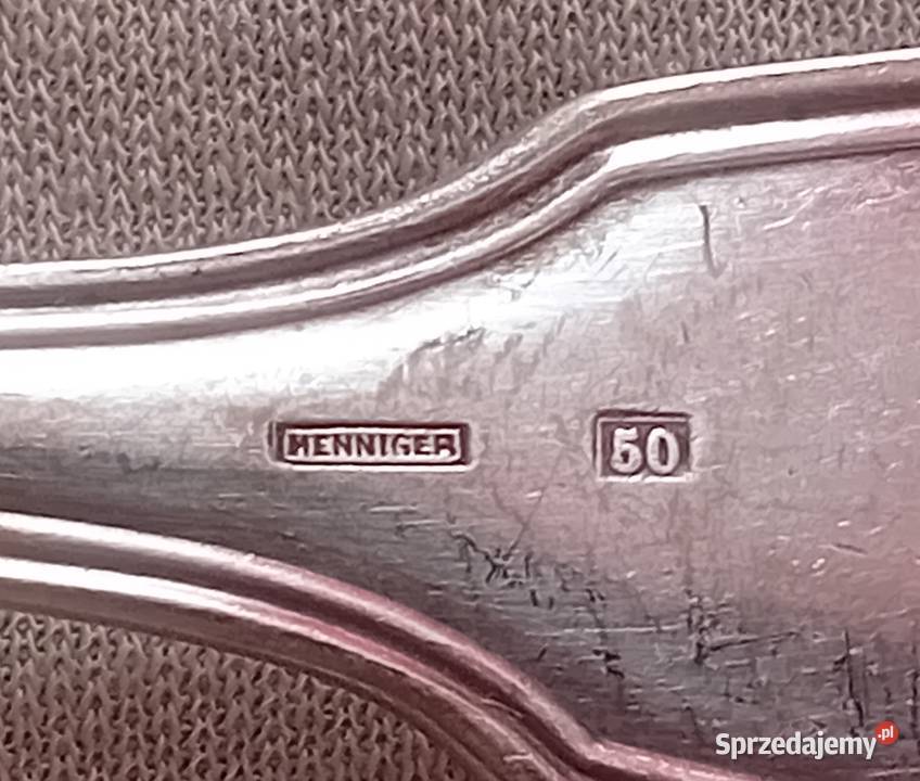 Komplet 6 widelców Gustaw Henniger Warszawa