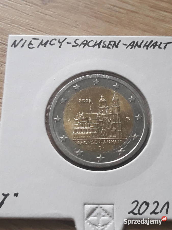 2 Euro Sachsen Anhalt Niemcy 2021 rmen J Konin