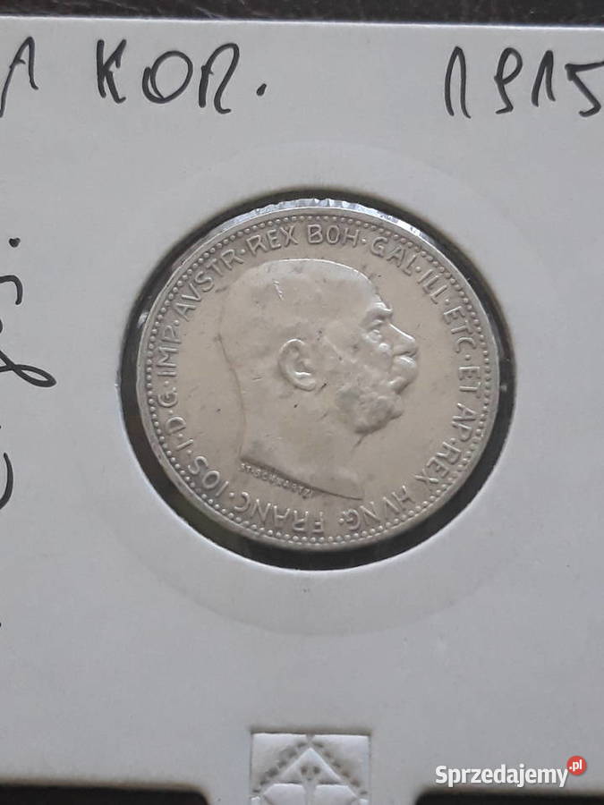1 Korona Austria 1915 r około mennicza Konin