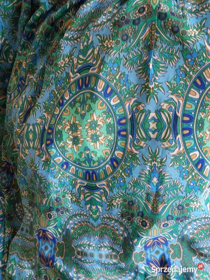 Komplet BOHO jedwab bluzka kuloty 4 kolory Inny materiał Białystok