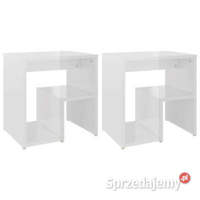 Szafki nocne 2 wysoki połysk białe 40x30x40 Warszawa