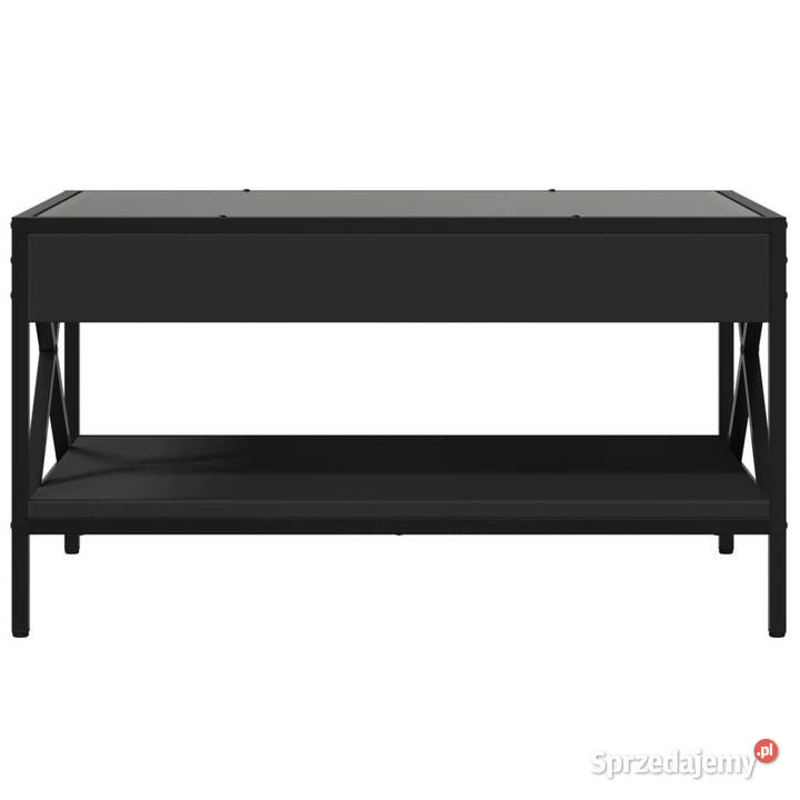Stolik kawowy z LED Infinity czarny 70x50x38 Dom i Ogród Warszawa