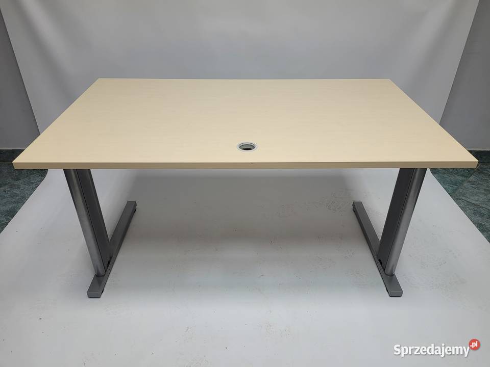 Biurko proste Maro 140x80 brzoza polarna duża Poznań