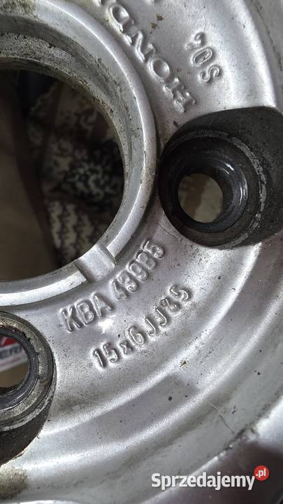 Felgi aluminiowe 15 Honda z oponami Dunlop Średnica 15" świętokrzyskie Starachowice