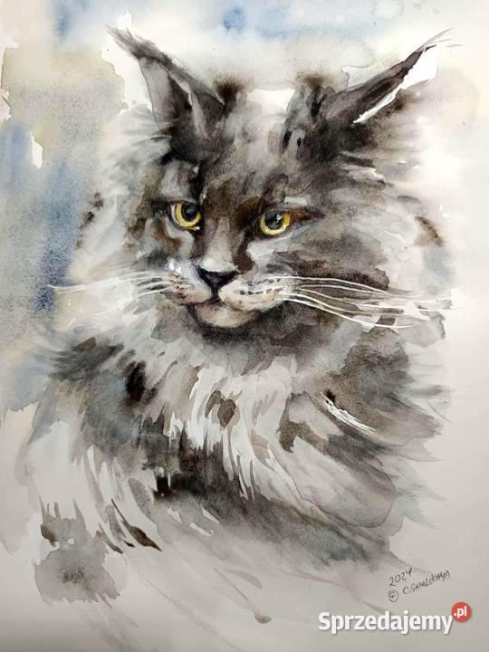 Akwarele oryginalne kwiaty różny rozmiar Warszawa sprzedam