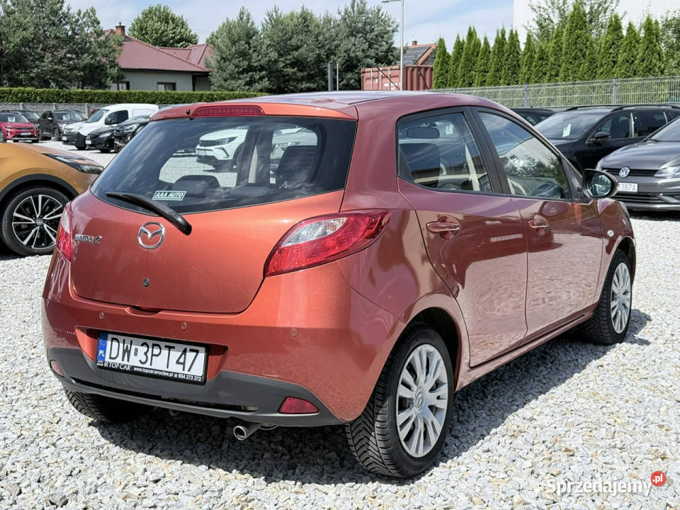Mazda 2 13 16V MZR 2009 klimatyzacja Salon 117 benzyna dolnośląskie Wrocław