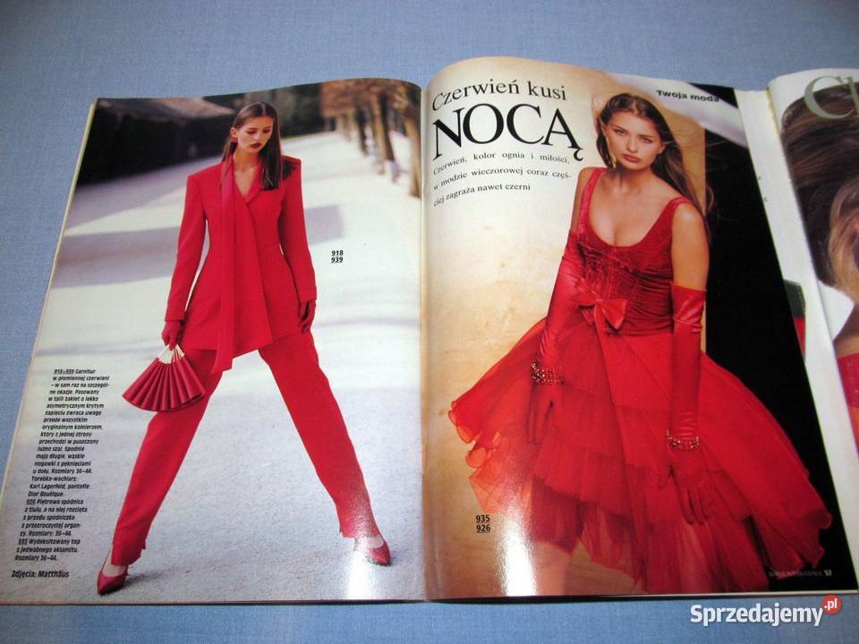 Burda International Jesień 1995 moda szycie