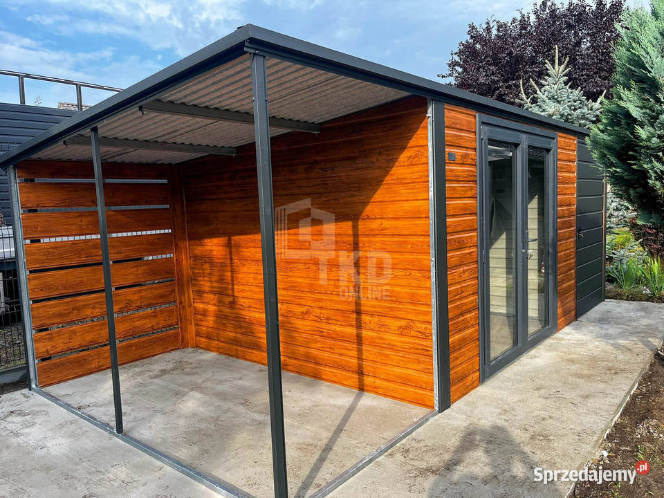Schowek domek ogrodowy 4x3m wiata 15m drzwi PCV Słupsk sprzedam