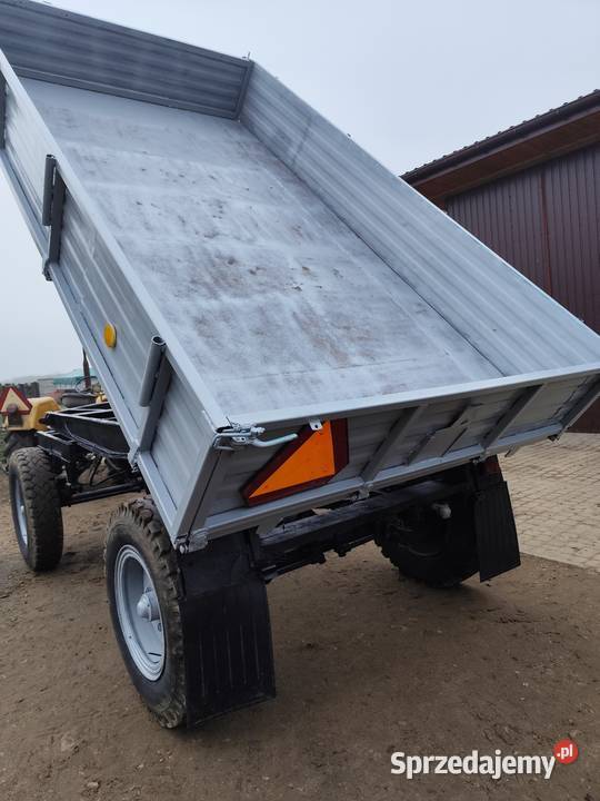 Przyczepa wywrotka d47 nieuszkodzony Dmosin Drugi