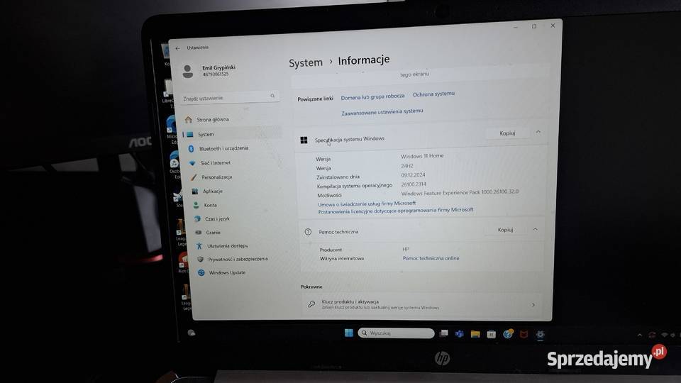 Sprzedam laptopa HP Pavilion 15s stan idealny