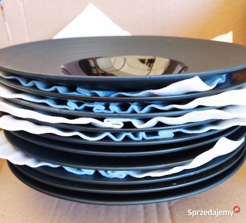 Talerz głęboki czarny Częstochowa