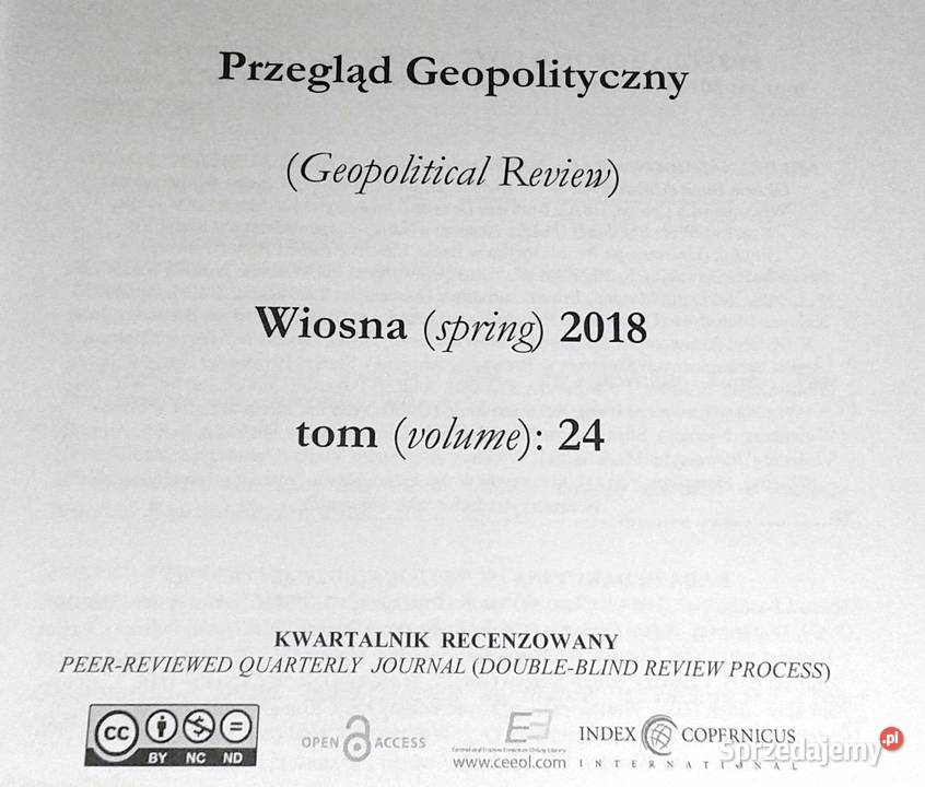 Przegląd Geopolityczny Tom 24 Wiosna 2018 Chełm