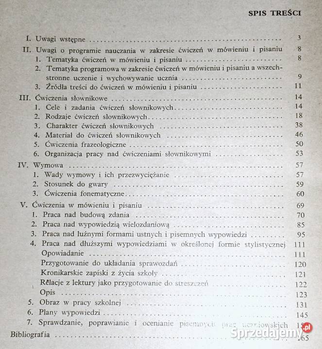 Ćwiczenia w mówieniu i pisaniu w klasach 14 J lubelskie sprzedam