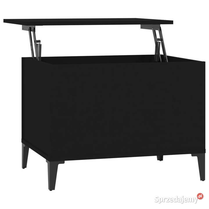 Stolik kawowy czarny 60x445x45 materiał Warszawa sprzedam