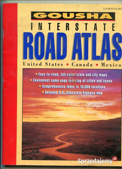 Road Atlas United States Canada Mexico miękka Szczecin