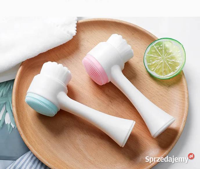 Szczoteczka do mycia twarzy silikonowa zielona Płock