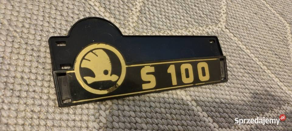 SKODA 100 S100 100L NOWY TYLNY ZNACZEK PODKŁADKA