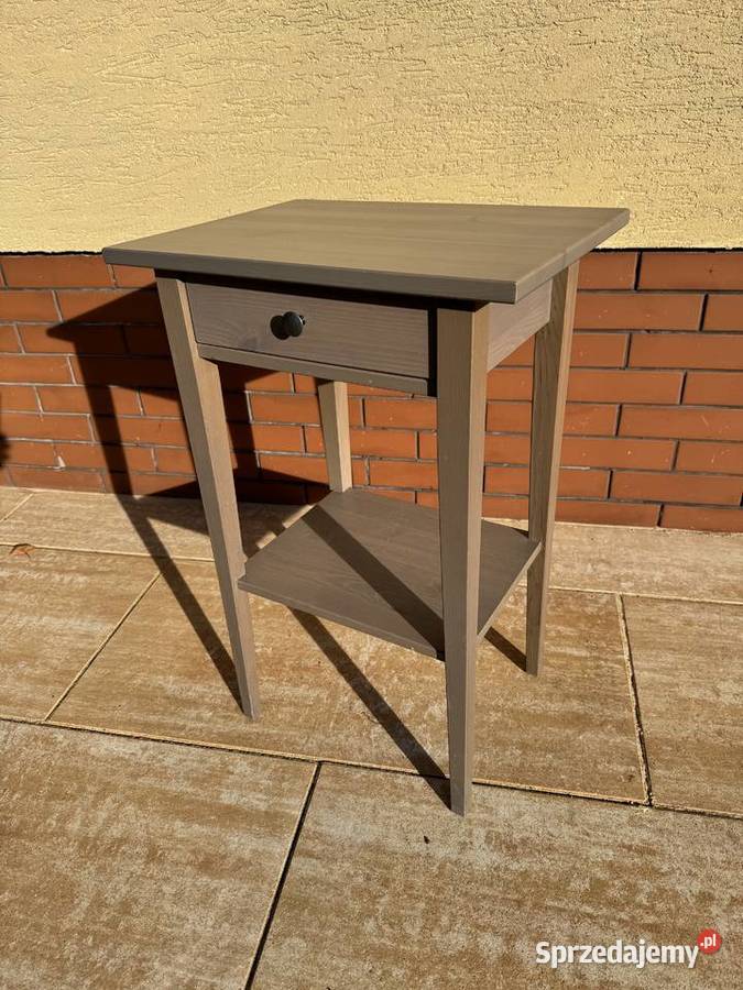 Szafki nocne Hemnes Ikea drewniane z szufladką i mazowieckie Sulbiny