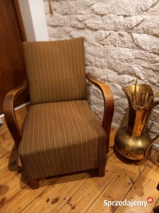 fotel halabala na sprezynach