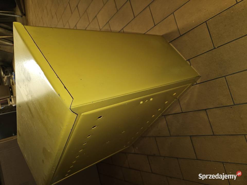 Szafka metalowa żółta 610x540x2500 śląskie Zabrze
