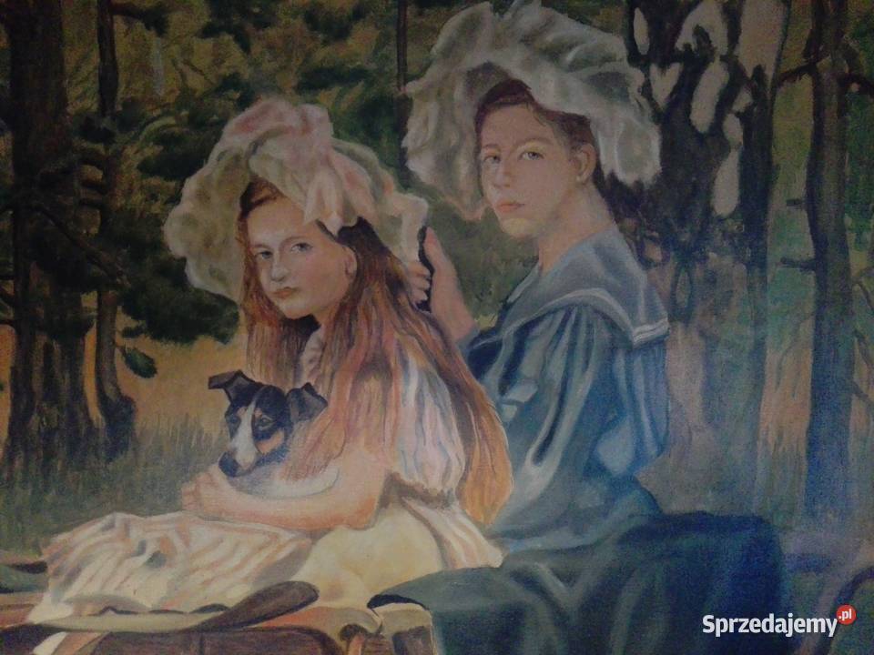 W KOSSAK PORTRET CÓREK Magdaleny i Marii J