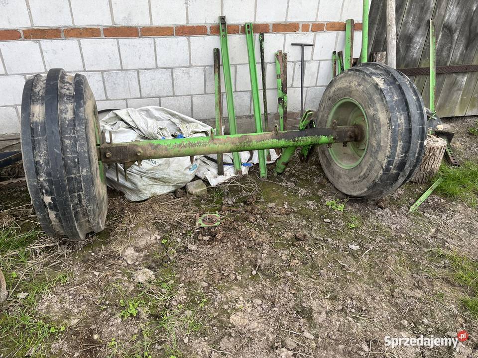 Oś z kołami regulowana koła 12580 lubelskie Ożarów sprzedam
