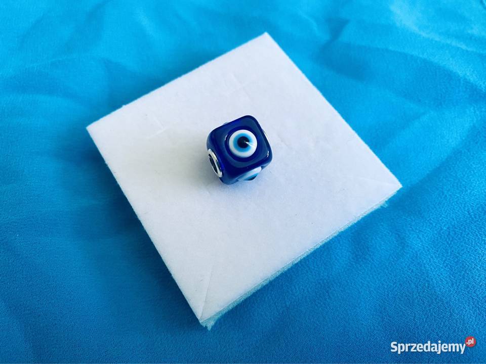 nowa sześcienna zawieszka charms beads masywne Gdynia