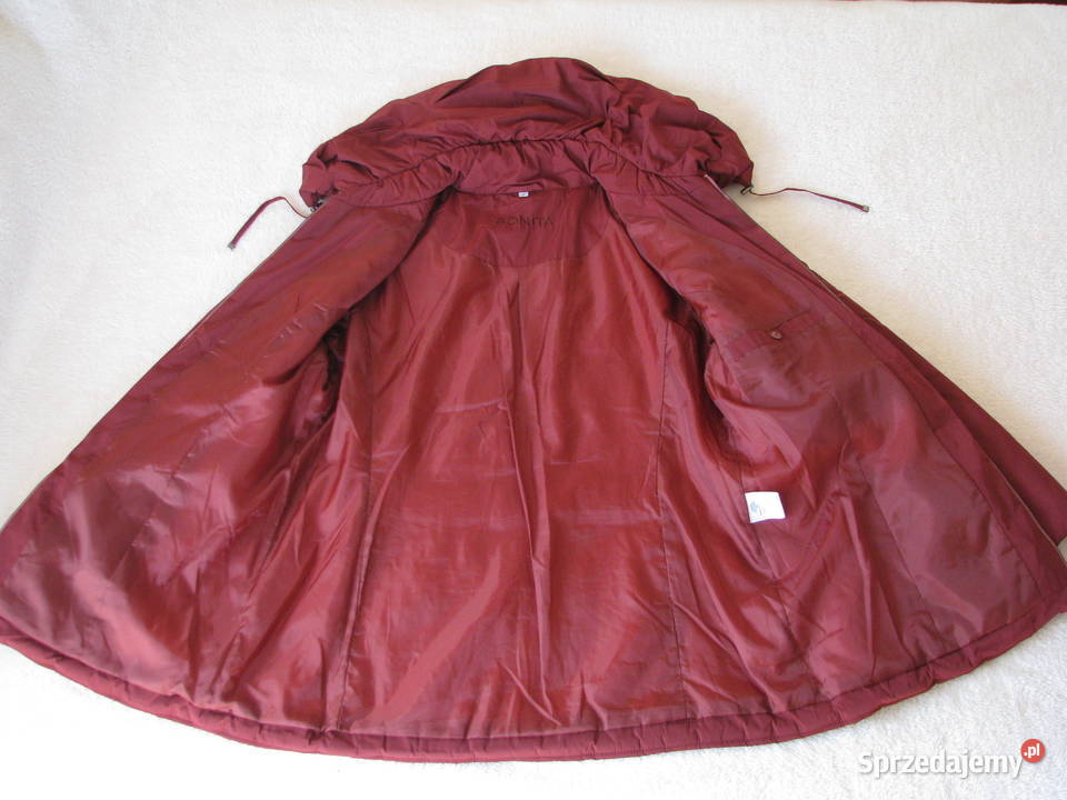 Elegancka ciepła kurtka damska Bonita bordowa XL Zimowa  małopolskie Brzegi