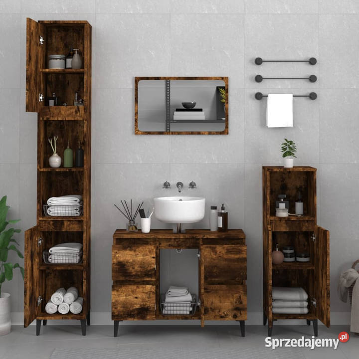 Szafka pod umywalkę przydymiony dąb 80x33x60 Warszawa sprzedam