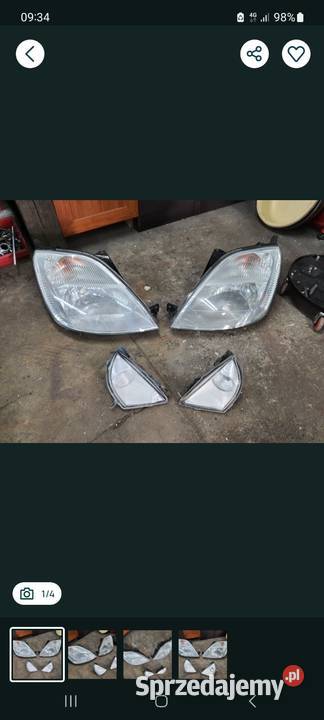 Lampy przednie przeciwmgłowe ford fiesta mk5 mk6 Puck